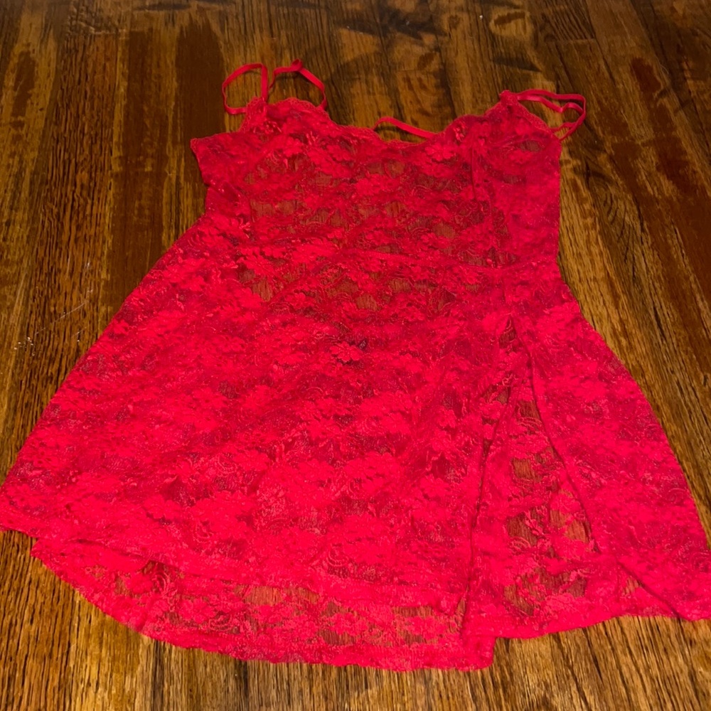 Victoria’s Secret Red Lace Lingerie Set XL